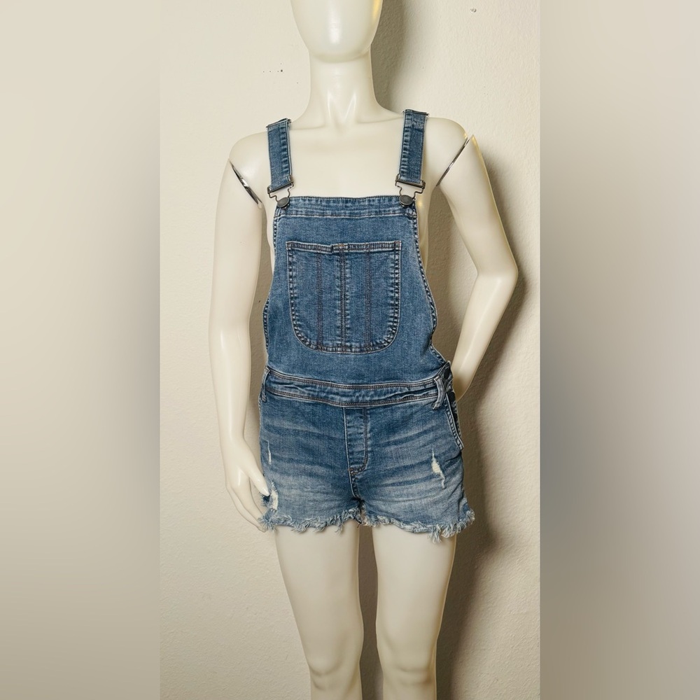 Blue Short Overalls